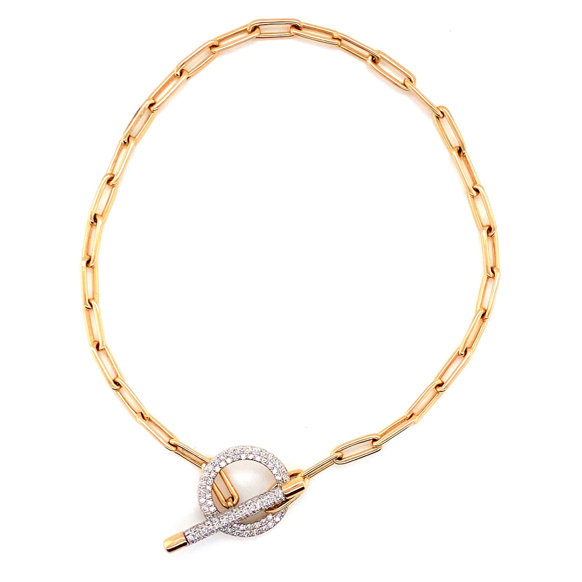 8mm Cream Glass Pearl Toggle Bracelet w/ Fashion Gold Monogram Disc -  HandPicked
