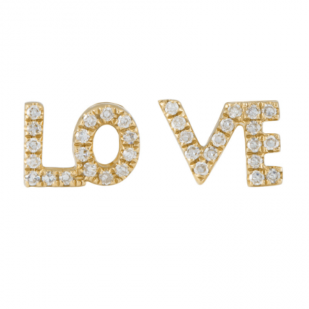 Love Letter Diamond Stud Earrings