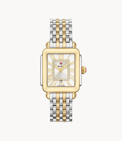 Michele Deco Two-Tone Diamond Watch