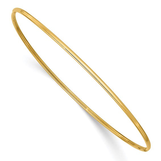 Polished Slip-on Bangle Bracelet-QUALITY GOLD-