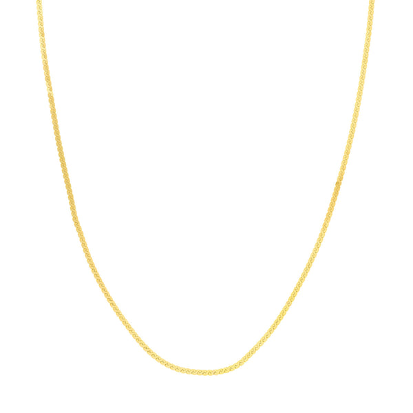 Yellow Gold 14K 2.0mm Serpentine Chain with Lobster Lock-Chain-Maurice's Jewelers-