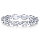 14K White Gold Diamond Eternity Stackable Band-Rings-gabriel & co-WHITE GOLD-