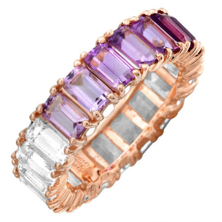 14K Rose Gold Purple Ombre Gemstone Ring – Maurice's Jewelers