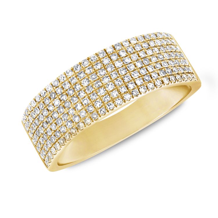 14K Yellow Gold Diamond Band-Rings-Maurice's Jewelers-