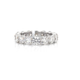 18K White Gold Round Diamond Eternity Band-Rings-pink diamond-