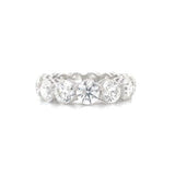 Platinum Diamond Round Cut Eternity Band-Rings-ninacci-