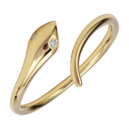 14k Yellow Gold Snake Diamond Ring – Maurice's Jewelers