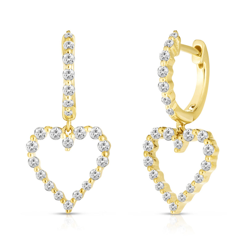 Roberto Coin 18K Yellow Gold Venetian Princess Diamond Dangle Earrings  7772891AYERX – James Free Jewelers