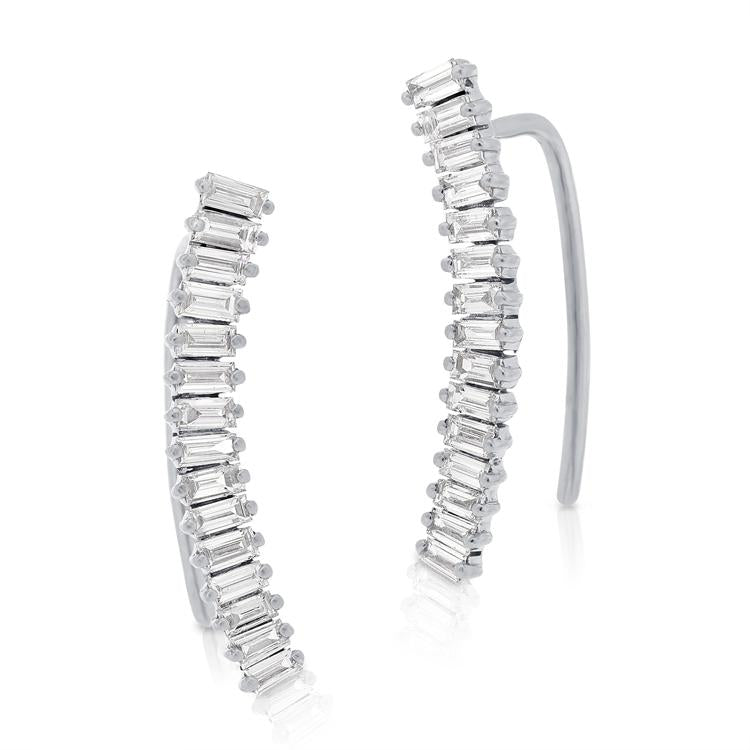 Baguette Diamond Ear Climbers – Maurice's Jewelers