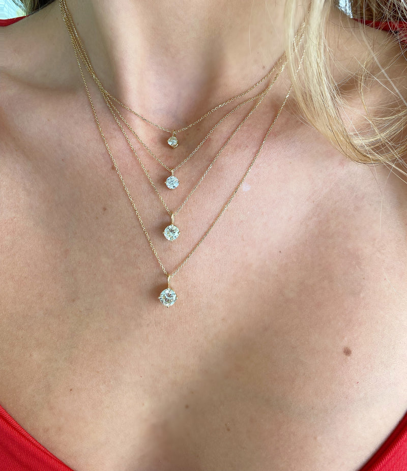 1/2 Carat Diamond Solitaire Necklace – Maurice's Jewelers
